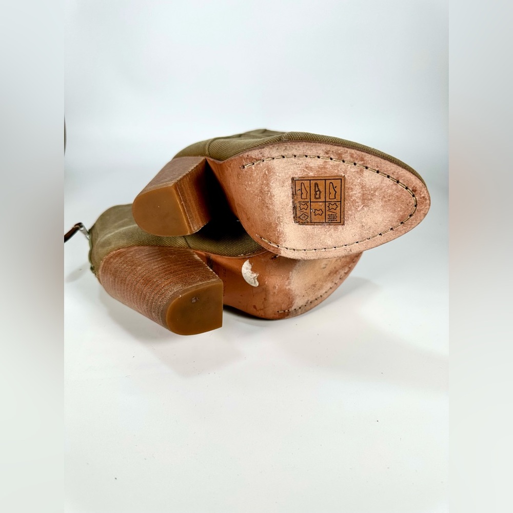 Rag & Bone Newbury Olive Ankle Boots Size: 37.5 US 7.5 - Picture 12 of 13